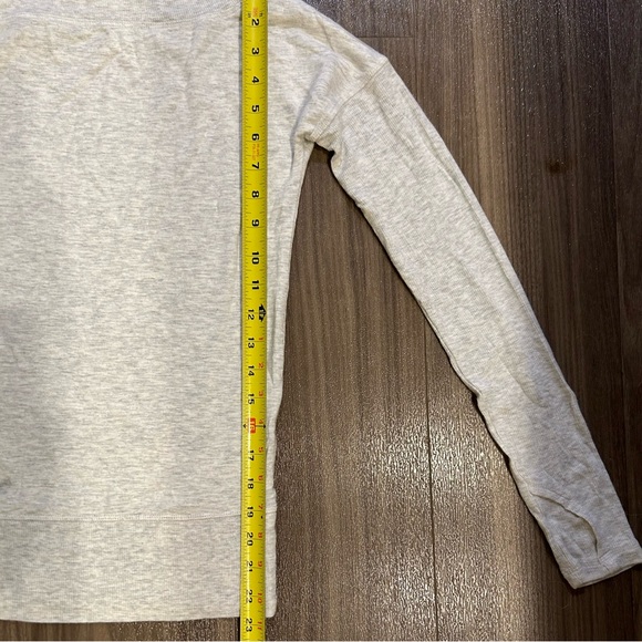 Athleta Studio Barre Sweatshirt in Fog Heather Grey - Picture 11 of 13